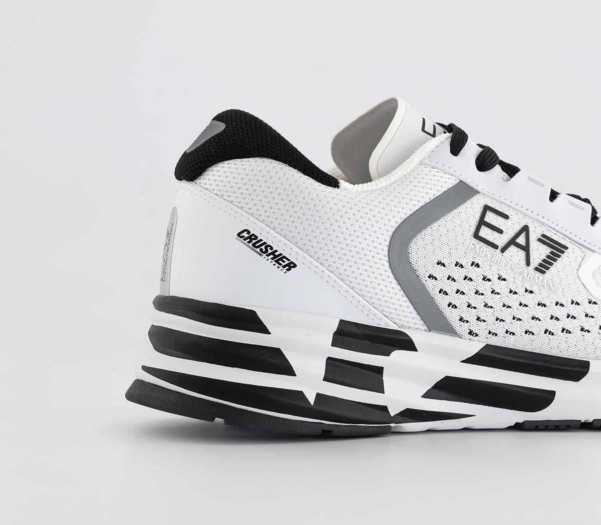 Ea7 Emporio Armani Ea7 Crusher Distance Reflex Trainers White Black