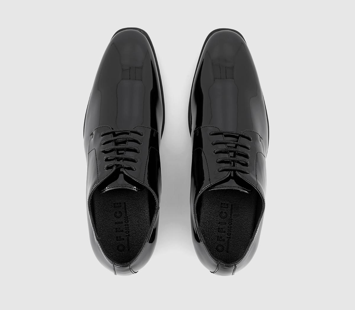 OFFICE Moreland Patent Derby Shoes Black Patent - Men’s Smart Shoes