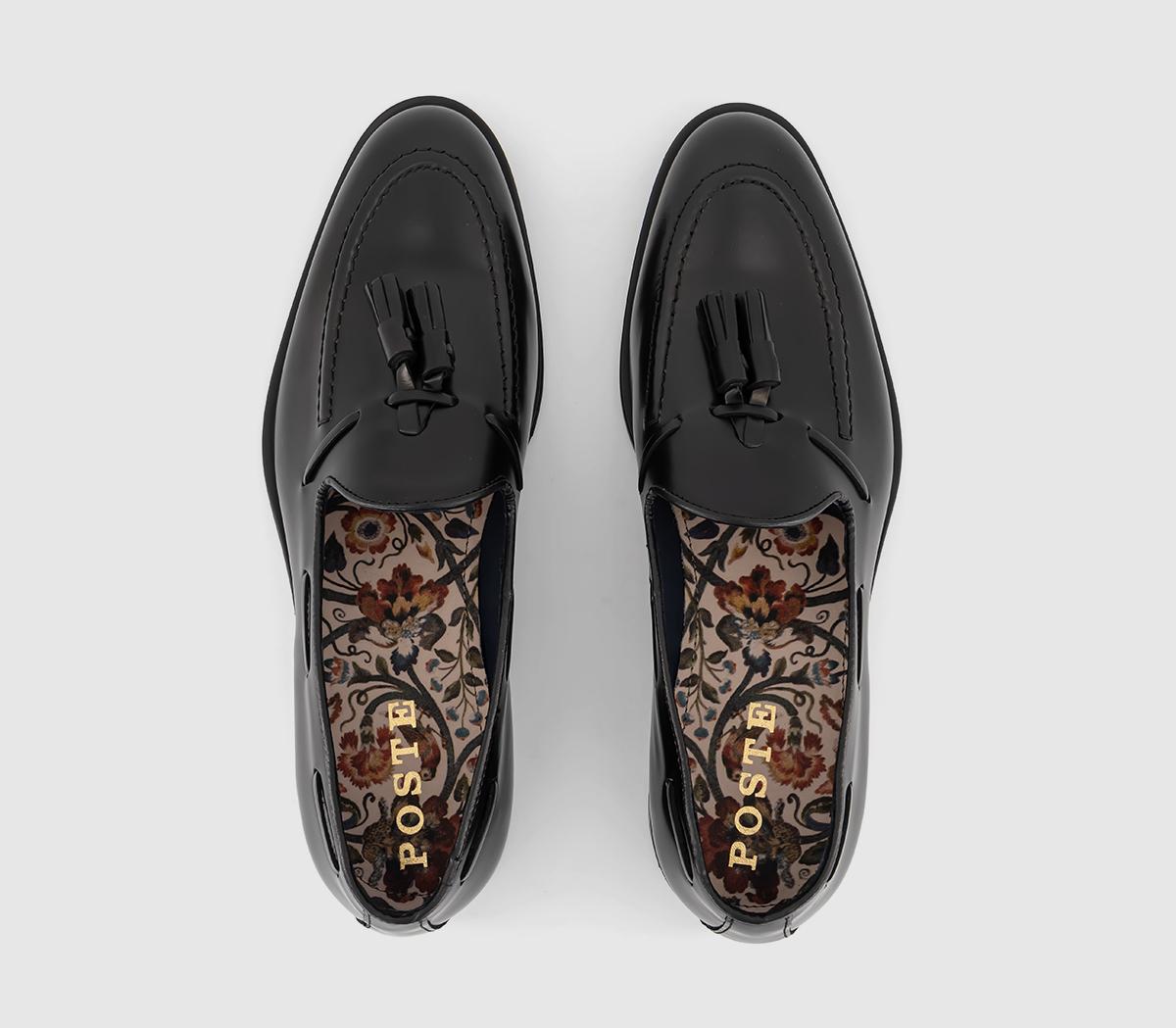 PostePainswick Tassel LoafersBlack Leather