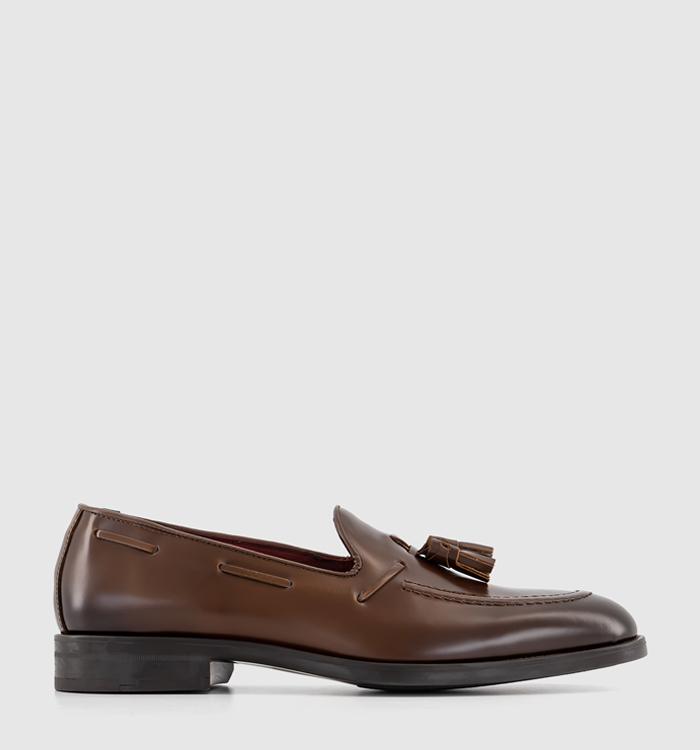 Poste Painswick Tassel Loafers Tan Leather