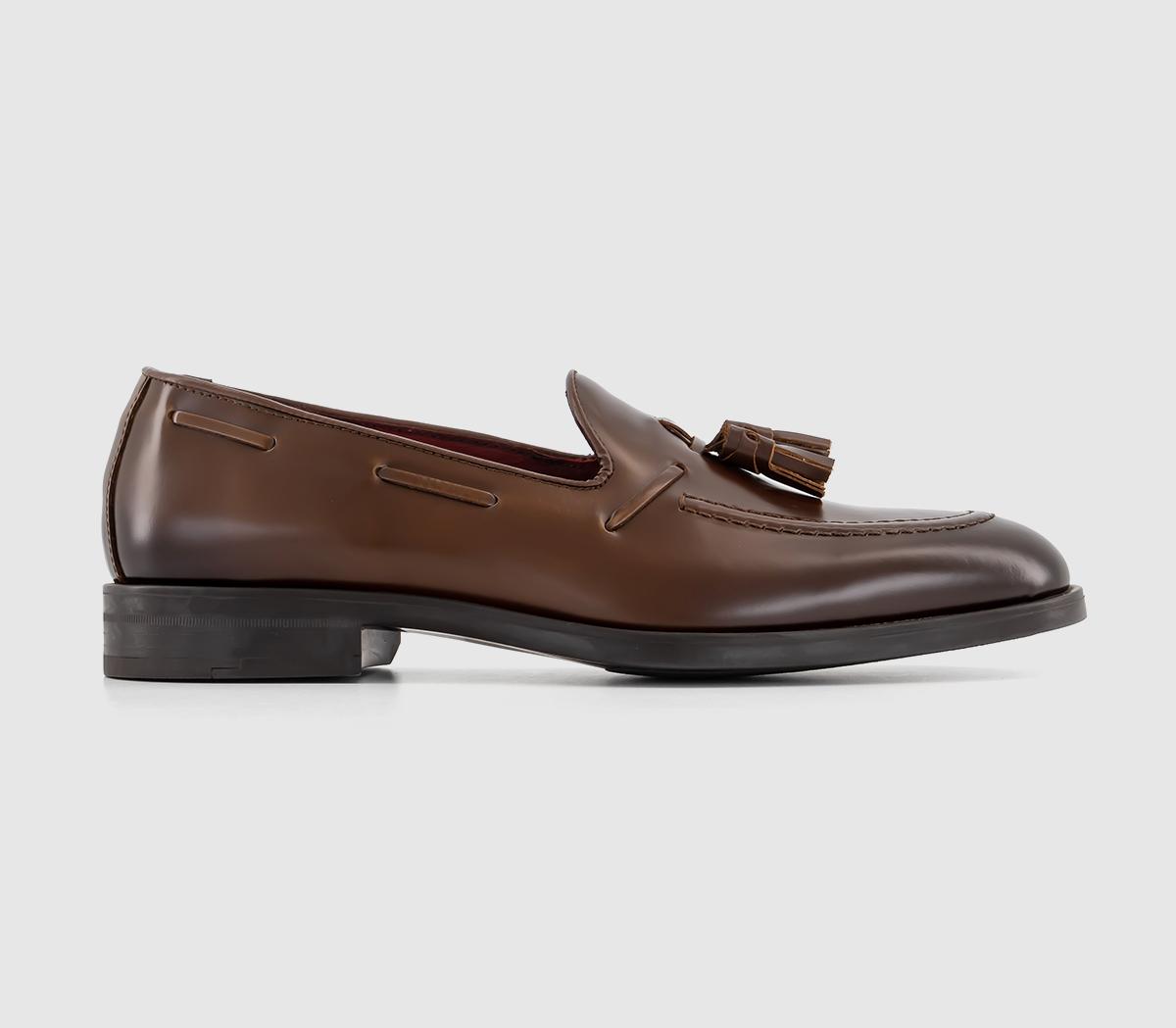 Mens tan sale tassel loafers