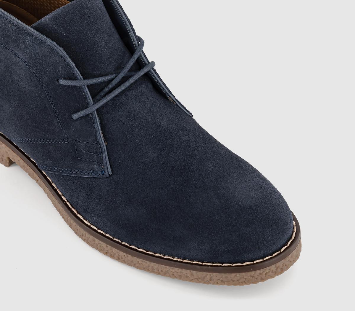 OFFICEByron Crepe Look Chukka BootsNavy Suede