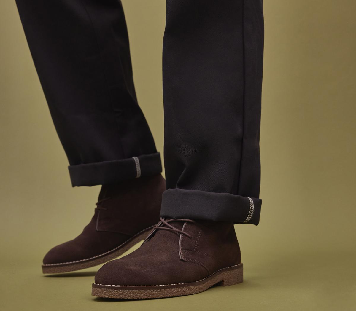OFFICEByron Crepe Look Chukka BootsBrown Suede