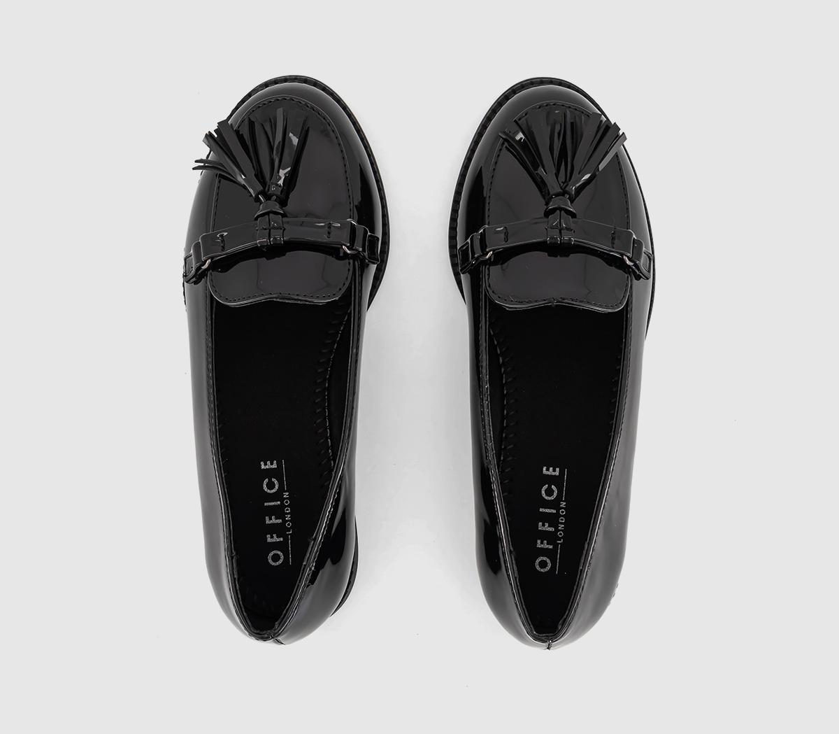 OFFICE KidsGenie Tassel LoafersBlack Patent
