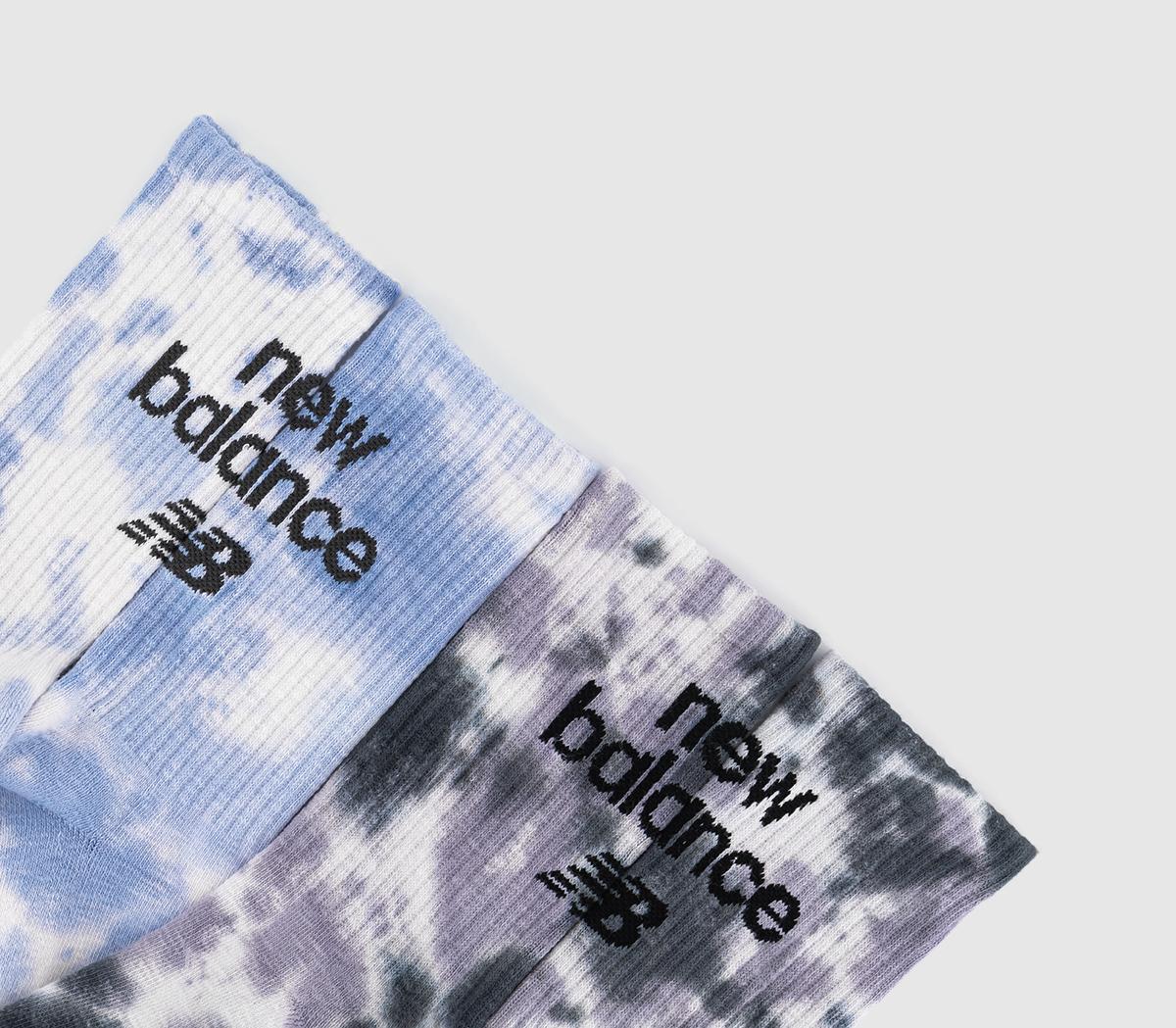 New Balance SocksNb Tie Dye Midcalf Socks New Balance SocksNb Tie Dye Midcalf SocksBlue Grey Multi