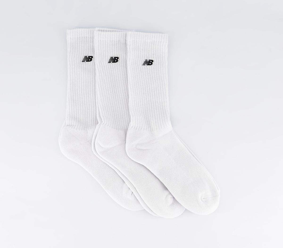 New Balance Socks Nb Patch Logo Crew White, L