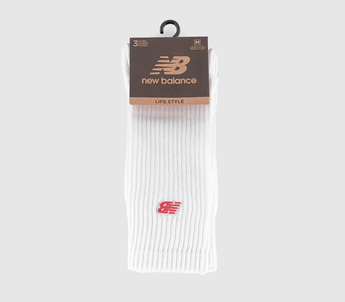 New Balance Socks New Balance Logo Socks New Balance Socks New Balance Logo Socks White