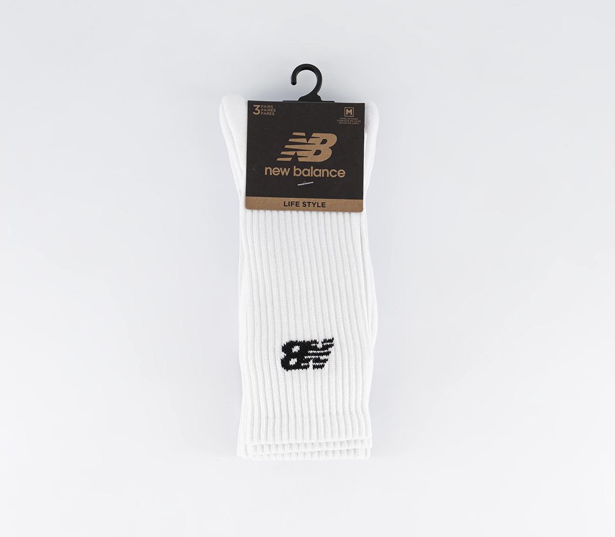 New Balance Socks Nb Everyday Crew Socks White - Socks