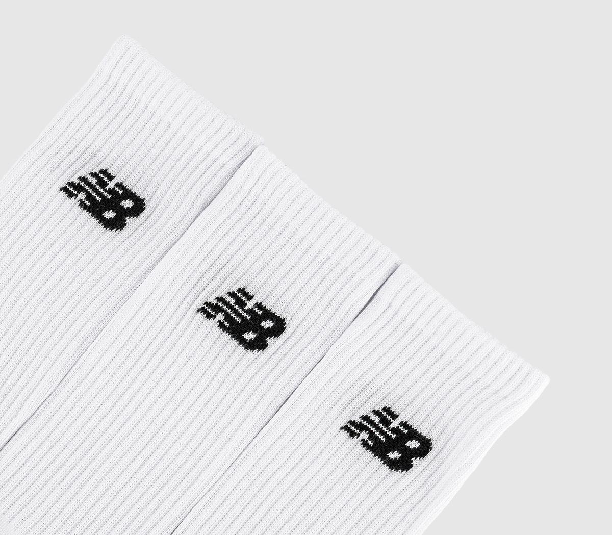 New Balance SocksEveryday Crew SocksWhite Black