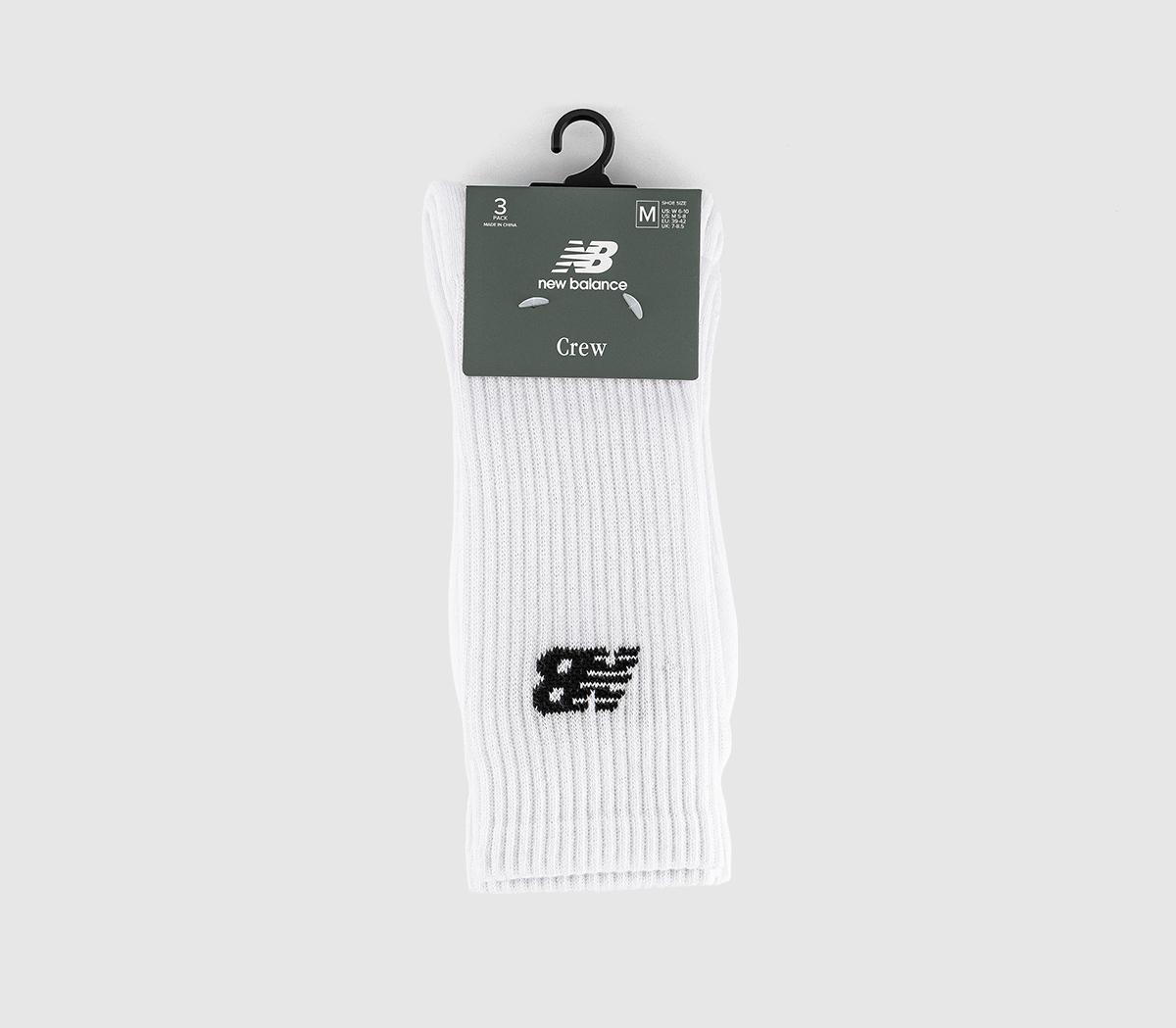 New Balance SocksEveryday Crew SocksWhite Black