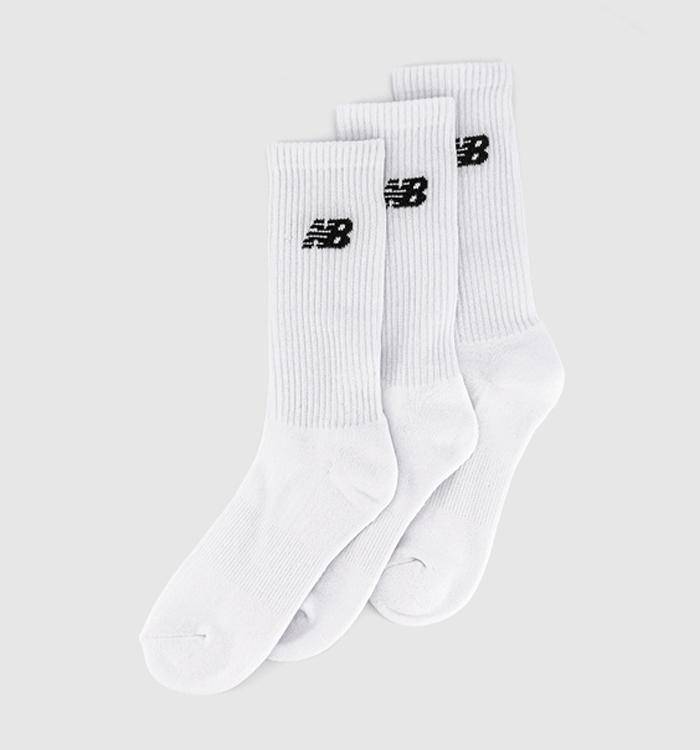 New Balance Socks Everyday Crew Socks White Black