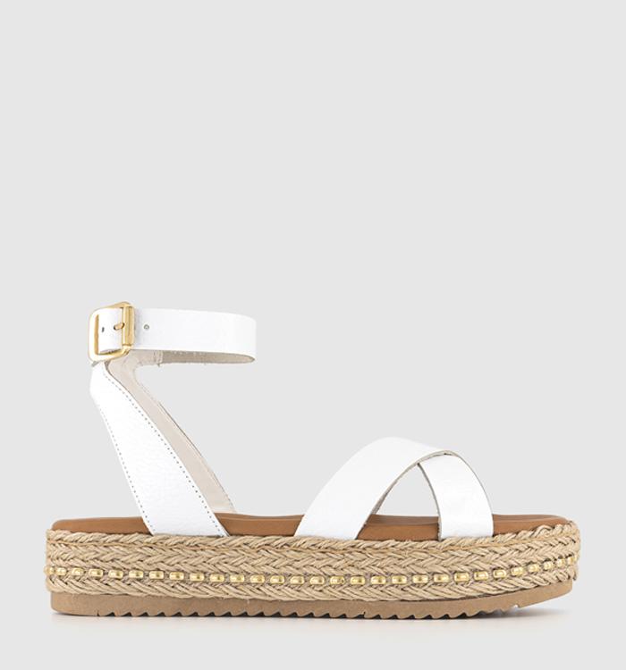 Ladies white clearance sandals