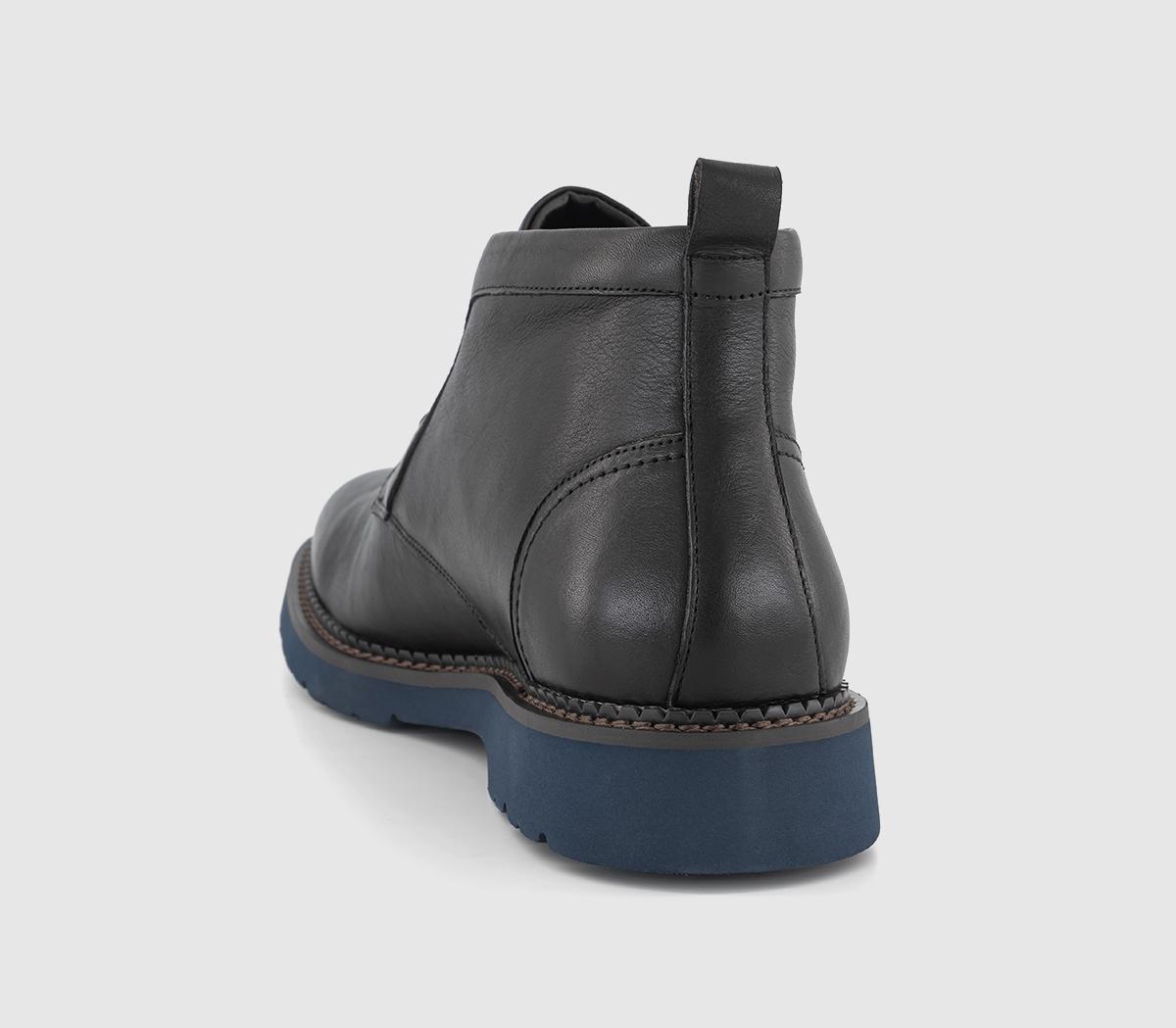 PostePetersham Contrast Outsole Chukka Boots PostePetersham Contrast Outsole Chukka BootsBlack Leather