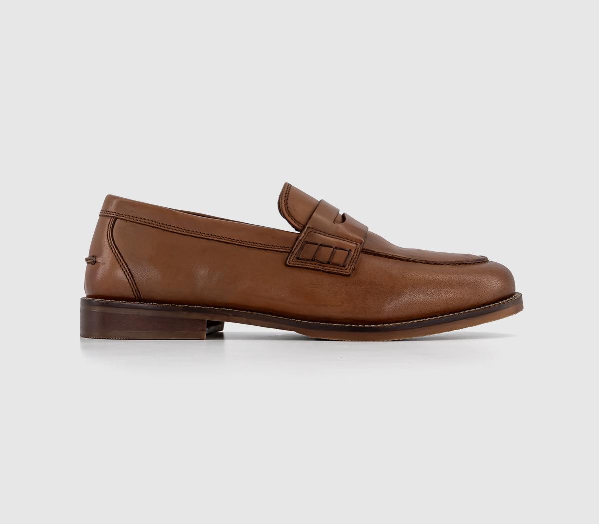 Marlborough Penny Loafers Tan Leather