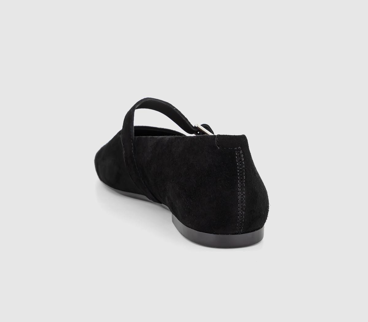 Vagabond Shoemakers Jolin Strap Ballerina Black Suede - School Shoes ...