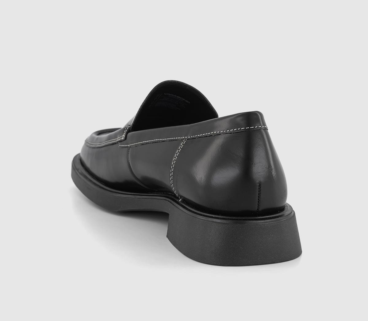 Vagabond Shoemakers Jaclyn Loafers Black Polished Leather - Flat Shoes ...