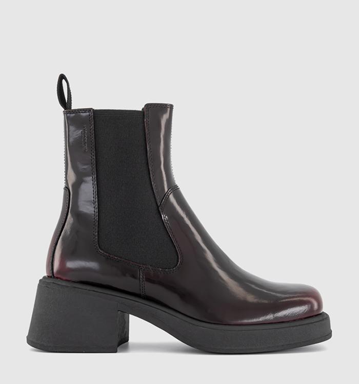 Vagabond Shoemakers Dorah Chelsea Boots Dark Bordo