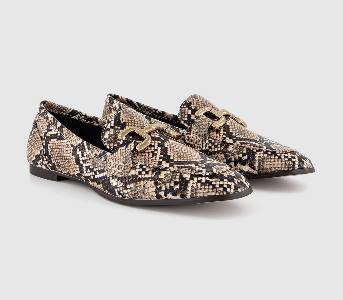 OFFICEFarland Leather Trim LoafersSnake Embossed