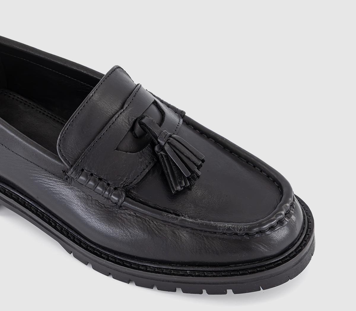 OFFICEFenn Tassel Leather LoafersBlack Leather