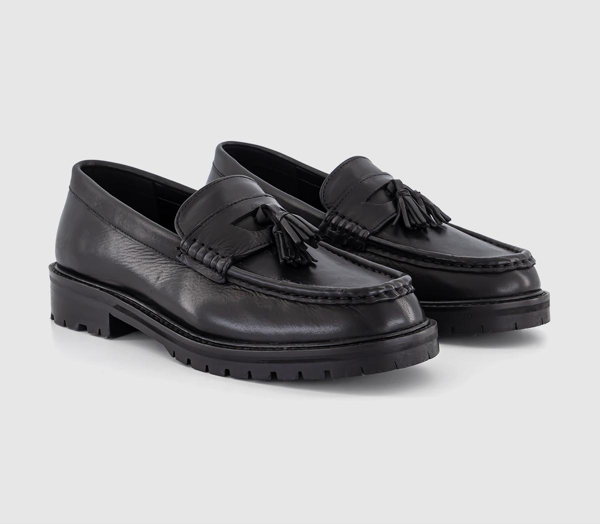 OFFICEFenn Tassel Leather LoafersBlack Leather
