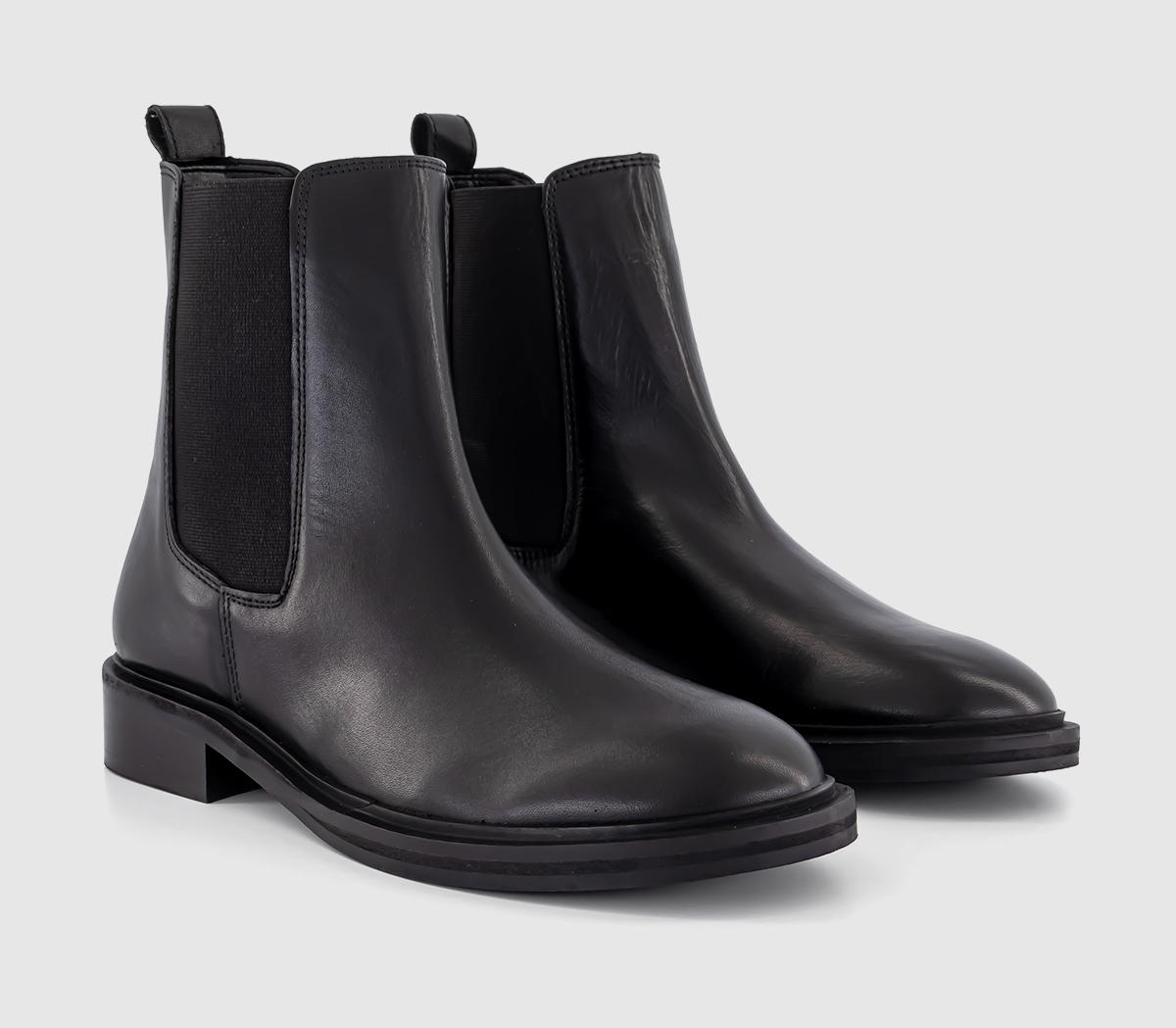 OFFICEAstro Clean Sole Chelsea Boots OFFICEAstro Clean Sole Chelsea BootsBlack Leather