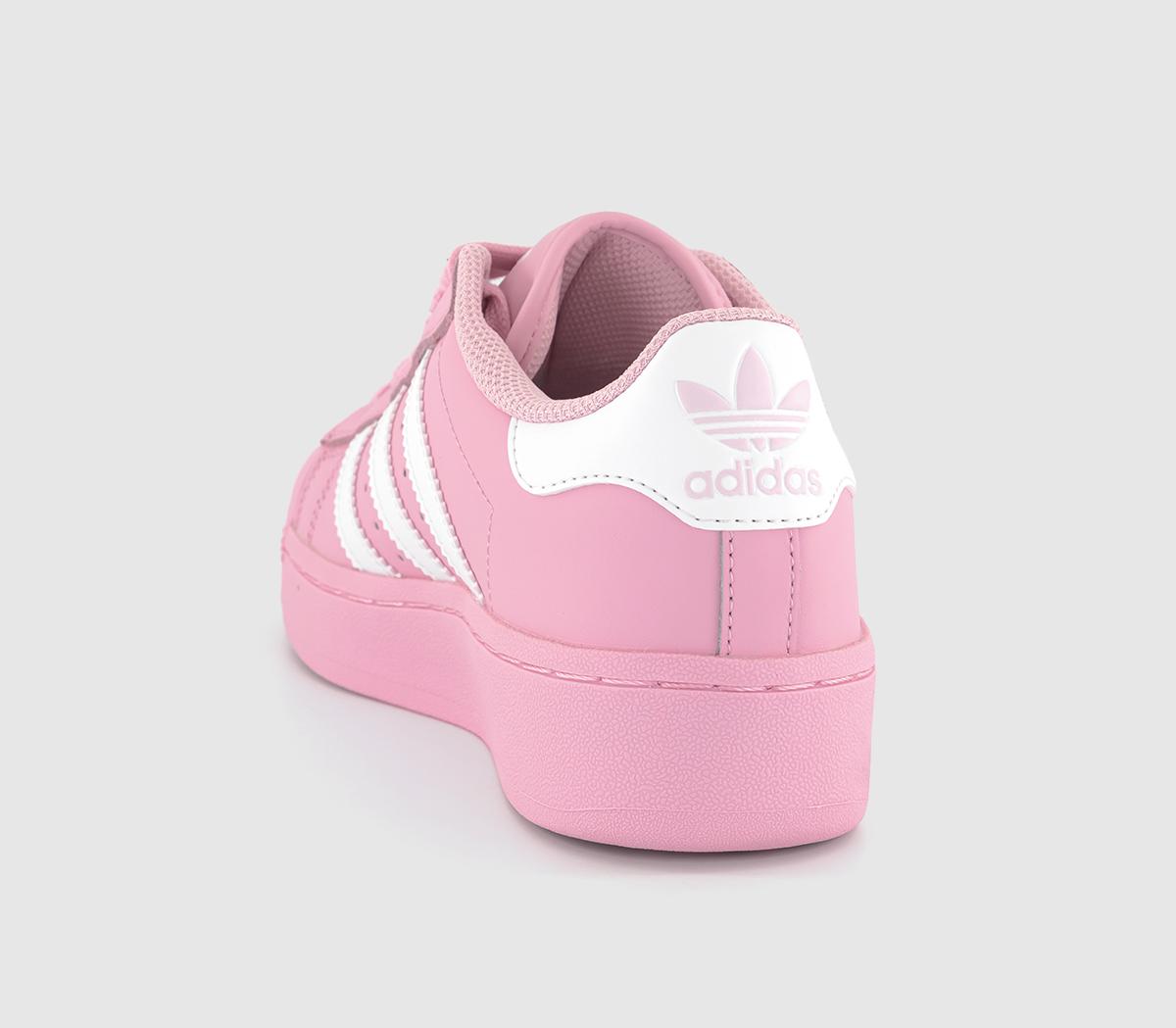 Adidas Superstar Xlg Trainers True Pink White True Pink Womens Trainers 3854