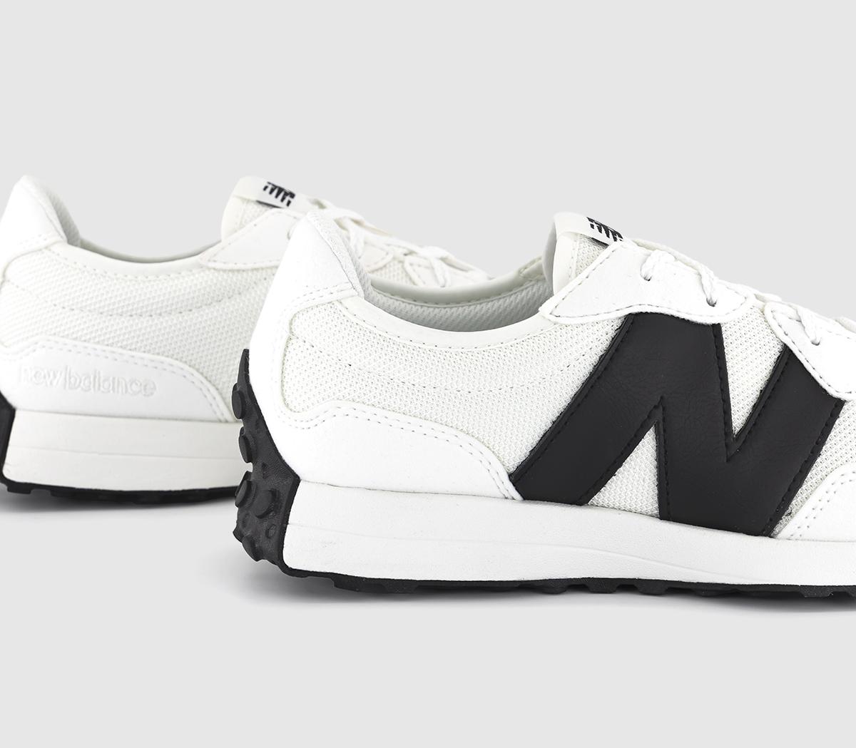 New Balance 327 Junior Trainers White Black New Balance 327