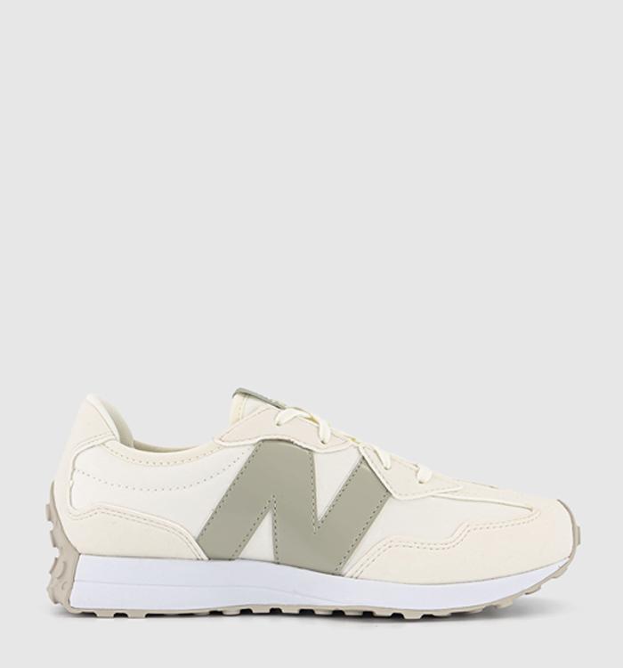 New Balance 327 Gs Trainers Beige Green
