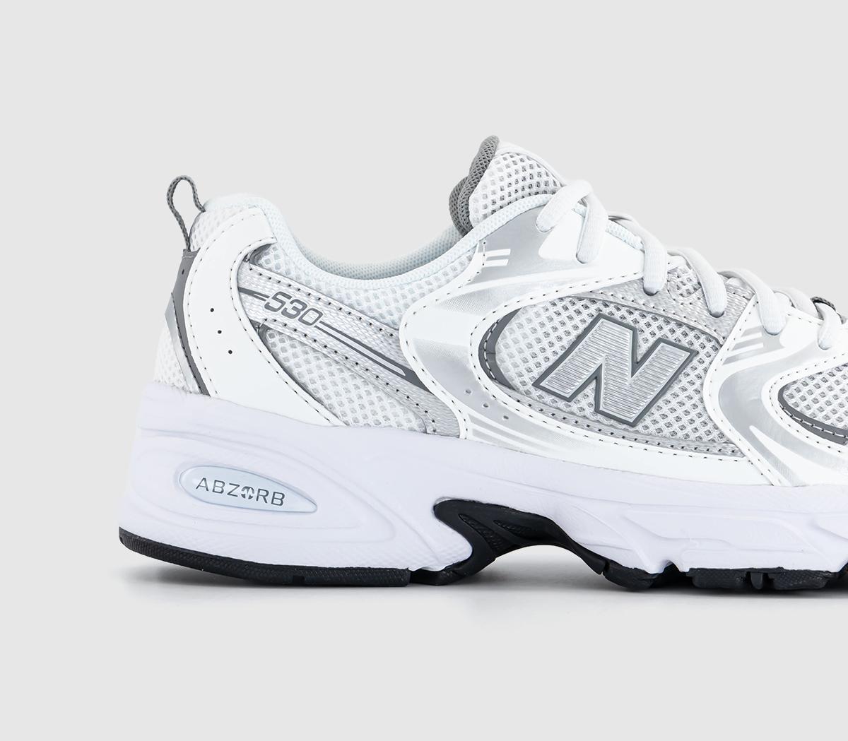 New Balance 530 Junior Trainers New Balance 530 Junior Trainers Off White White Silver
