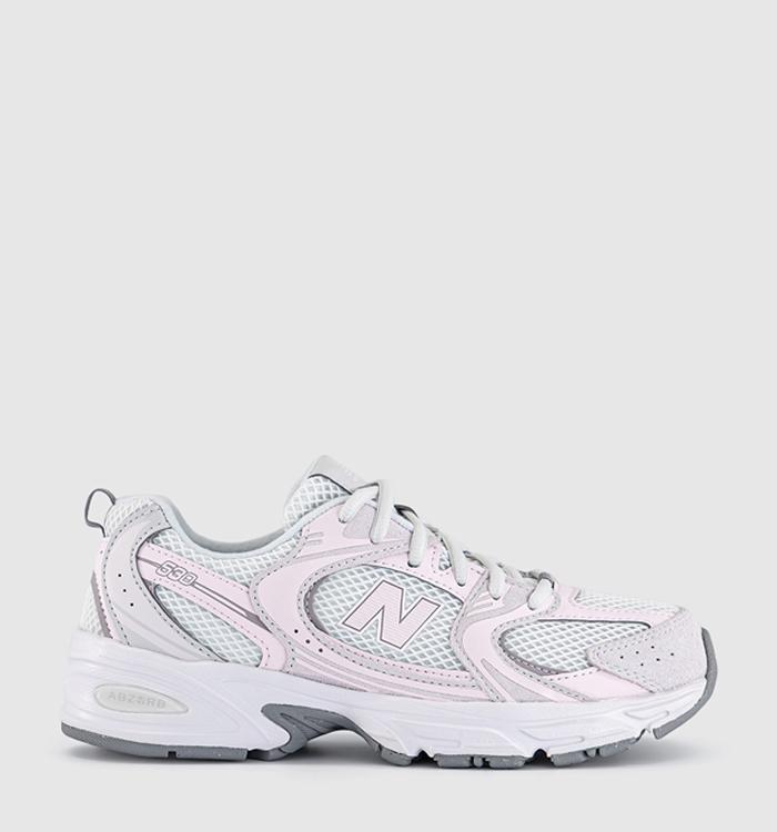 New Balance 530 Junior Trainers Grey Matter Pink Salt