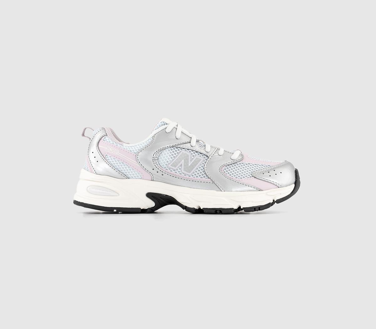 Kids Mr530 Junior Trainers Ice Blue Pink Silver White