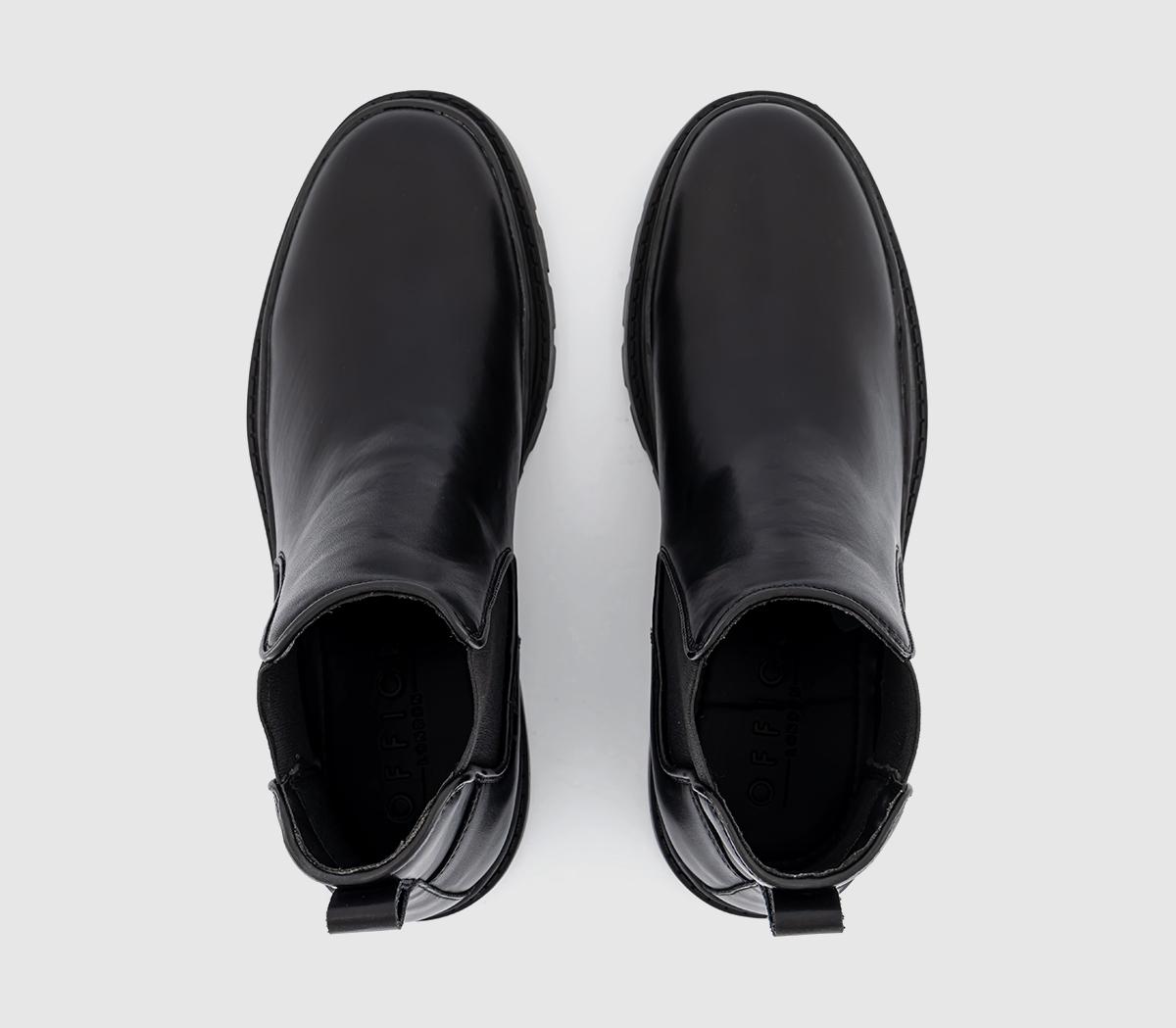 OFFICE Brampton Chunky Chelsea Boots OFFICE Brampton Chunky Chelsea Boots Black