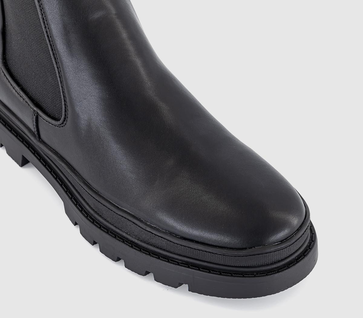 OFFICE Brampton Chunky Chelsea Boots OFFICE Brampton Chunky Chelsea Boots Black