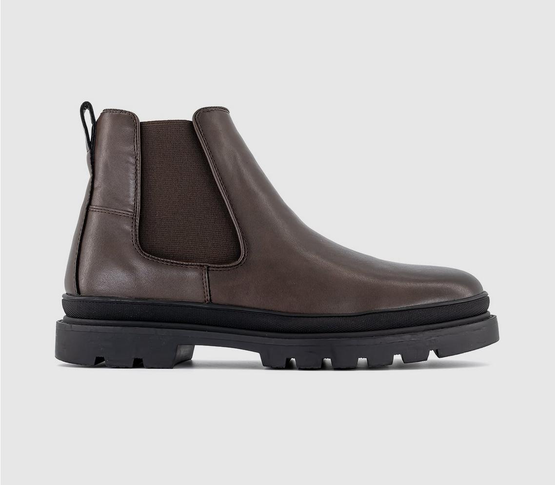 Office 'Brampton' Chelsea Boots Burgundy Leather