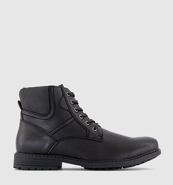 OFFICE Blair Rugged Lace Up Boots Black