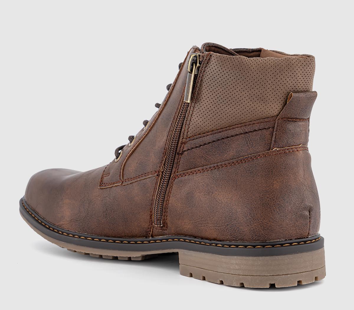 OFFICEBlair Rugged Lace Up BootsBrown