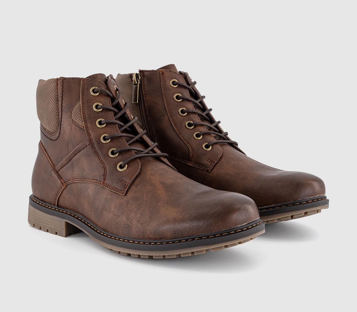 OFFICEBlair Rugged Lace Up BootsBrown