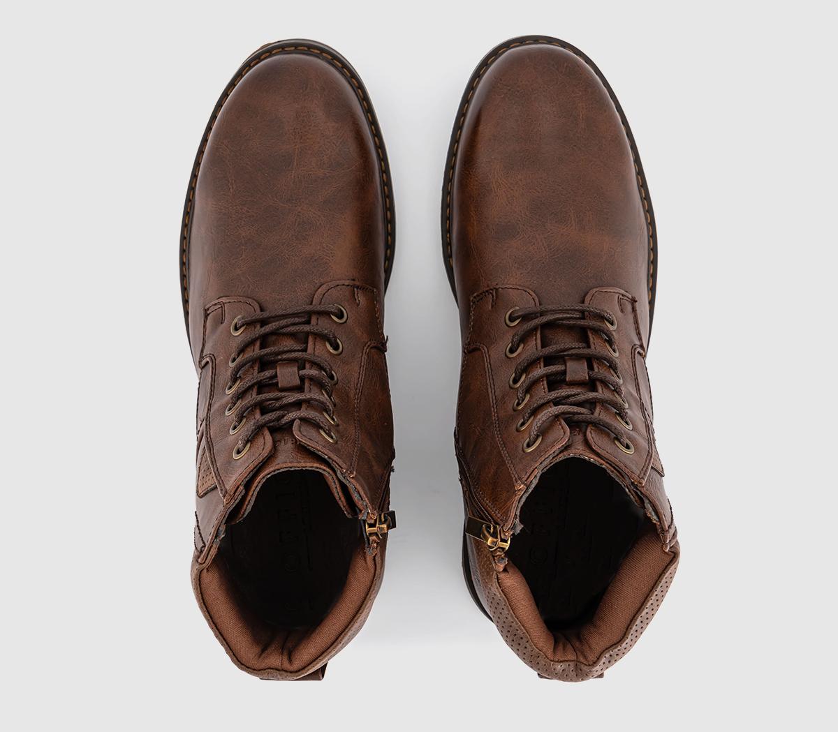 OFFICEBlair Rugged Lace Up Boots OFFICEBlair Rugged Lace Up BootsChoc Brown