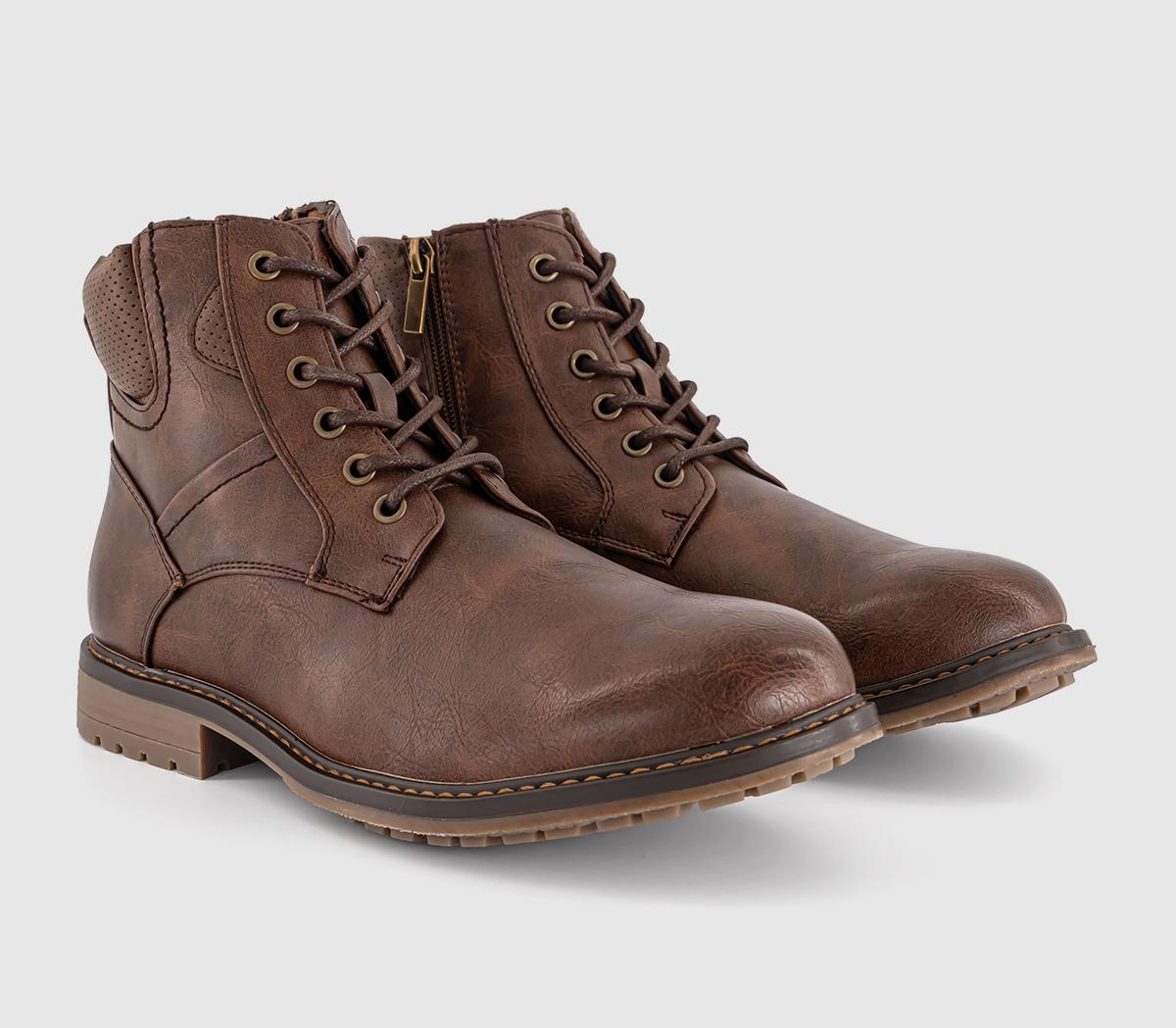 OFFICEBlair Rugged Lace Up Boots OFFICEBlair Rugged Lace Up BootsChoc Brown