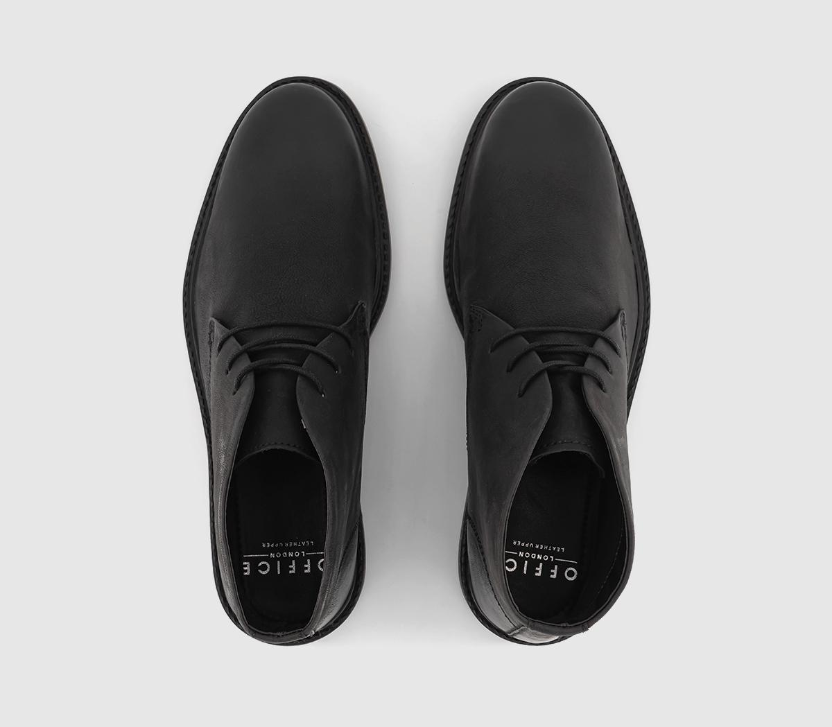 OFFICEBurlington Chukka BootsBlack Leather