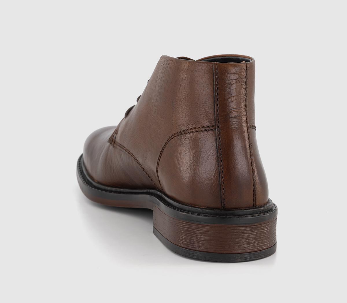 OFFICE Burlington Chukka Boots Brown Leather - Men’s Boots