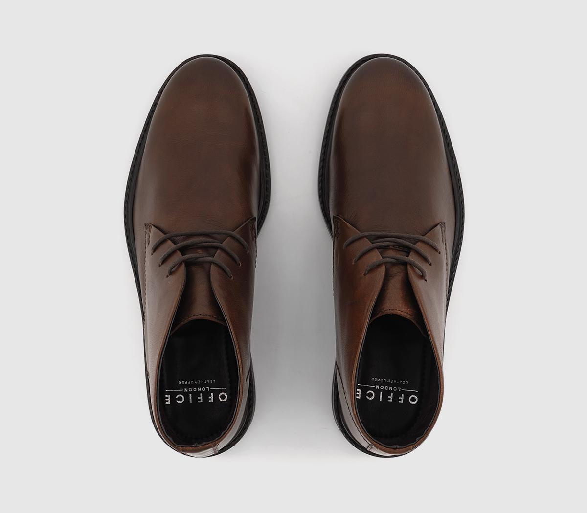 OFFICEBurlington Chukka BootsBrown Leather