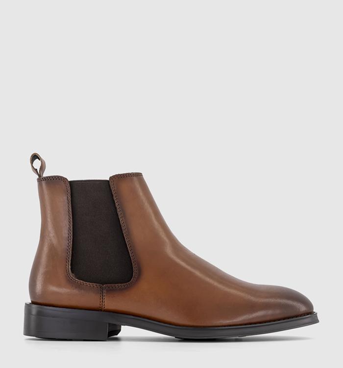 OFFICE Blenheim Chelsea Boots Tan Leather