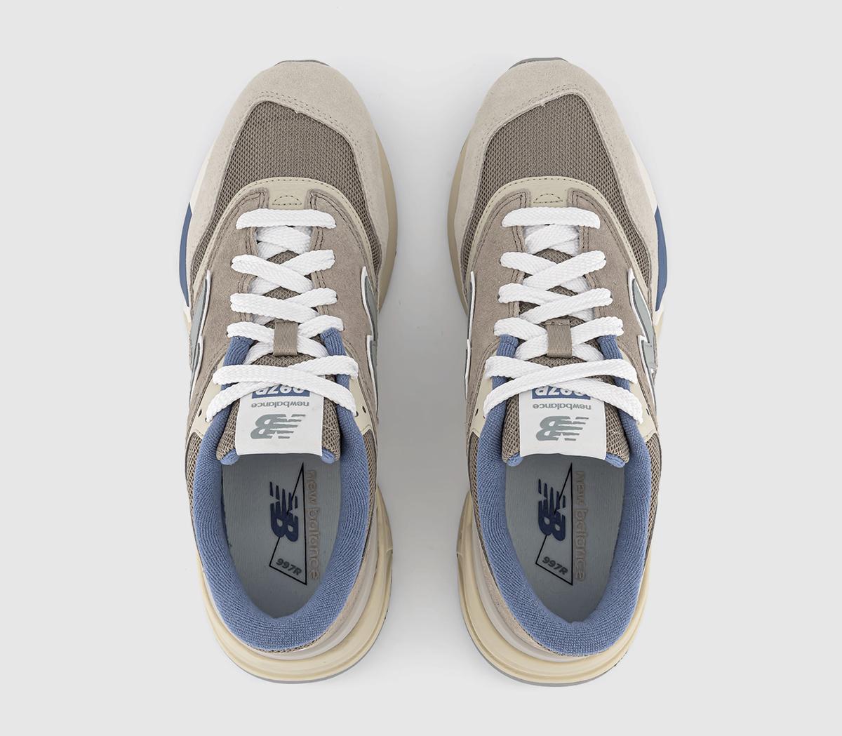 New Balance U997 Trainers Driftwood Blue Grey Cream - Men's Trainers