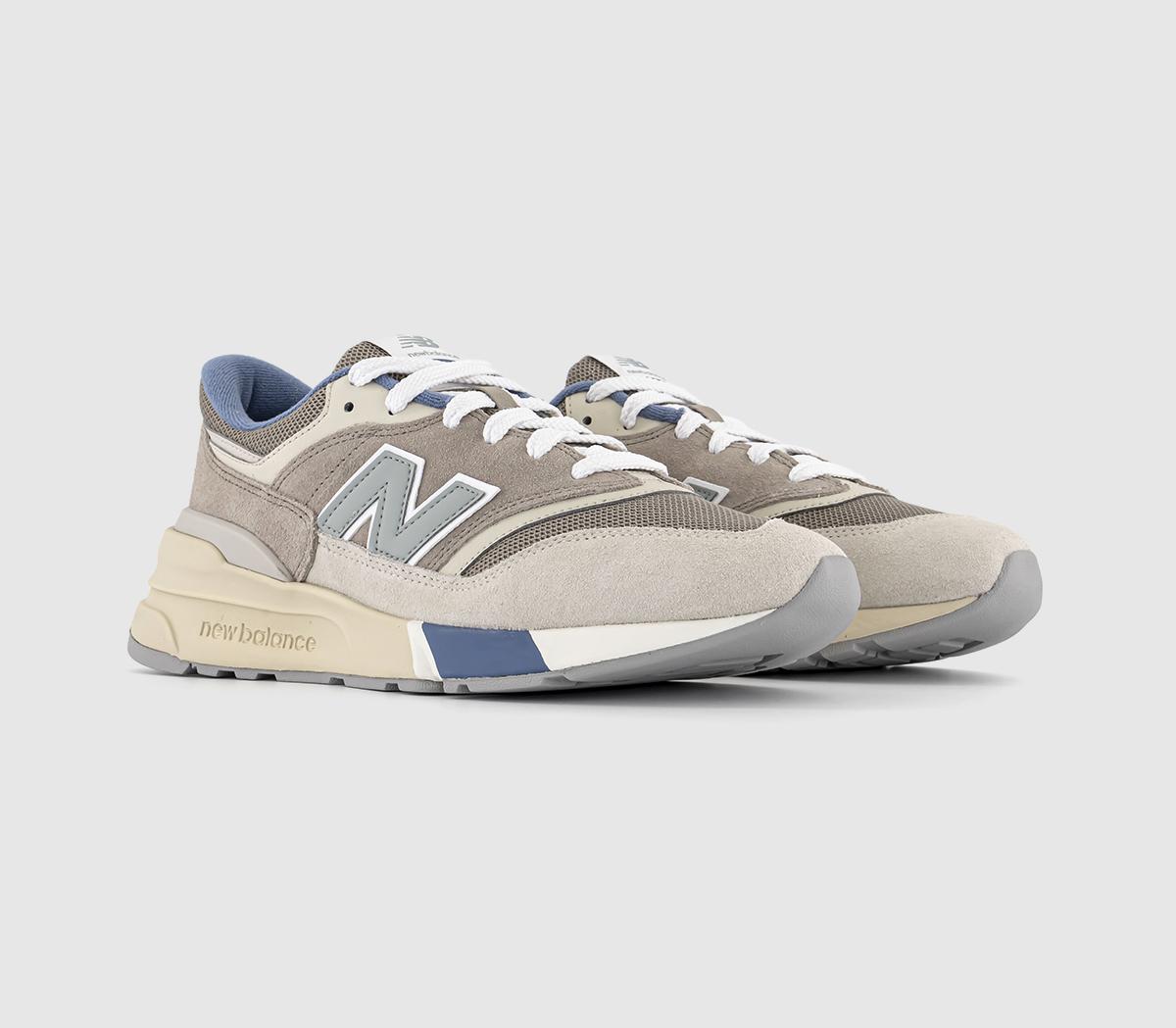 New Balance U997 Trainers Driftwood Blue Grey Cream - Men's Trainers