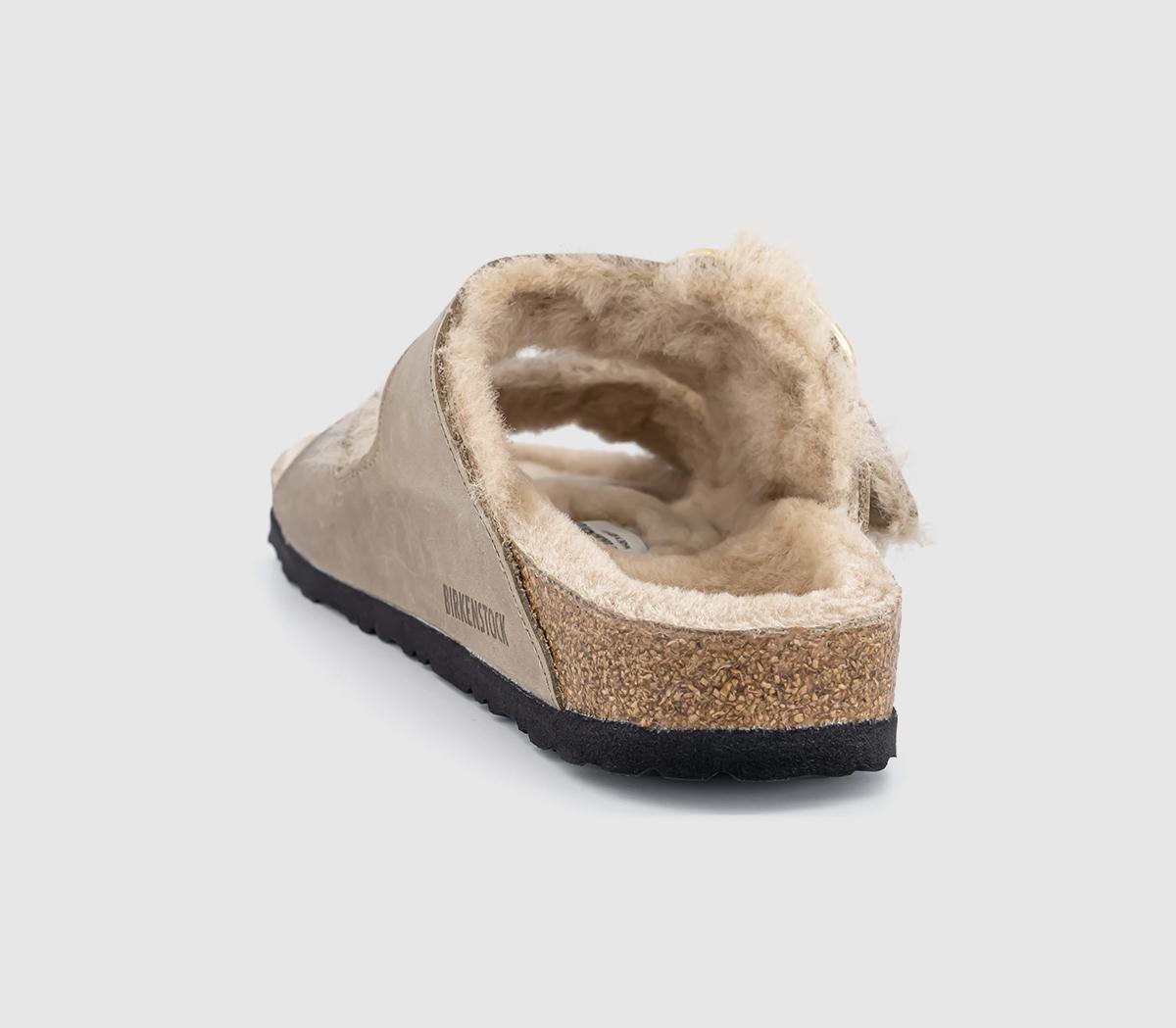 BIRKENSTOCKArizona Big Buckle Shearling SandalsTobacco