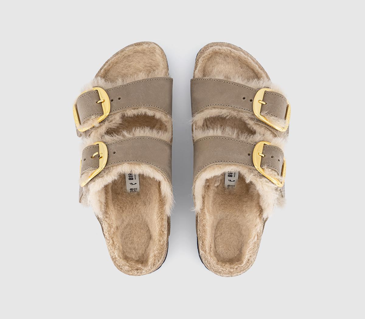BIRKENSTOCKArizona Big Buckle Shearling SandalsTobacco