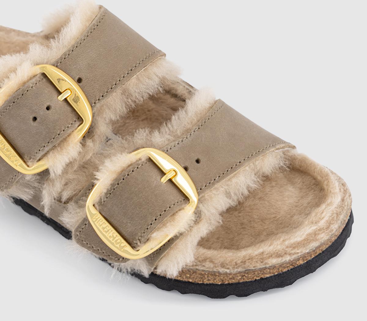 BIRKENSTOCKArizona Big Buckle Shearling SandalsTobacco