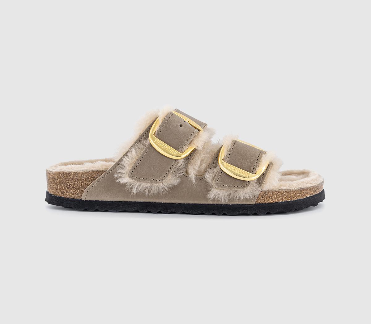 BIRKENSTOCKArizona Big Buckle Shearling SandalsTobacco