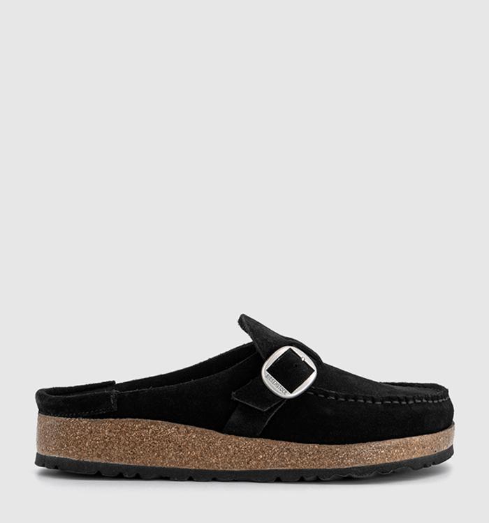 BIRKENSTOCK Buckley Clogs Black Suede